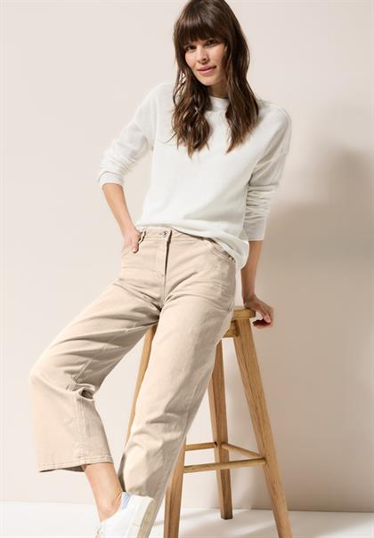 Wide Leg Jeans jute beige