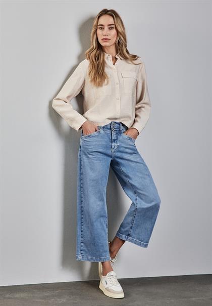 Wide Leg Jeans light blue washed