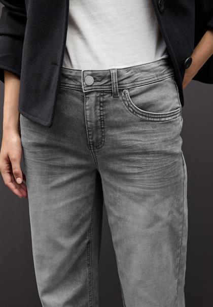 Wide Leg Jeans light grey random washed