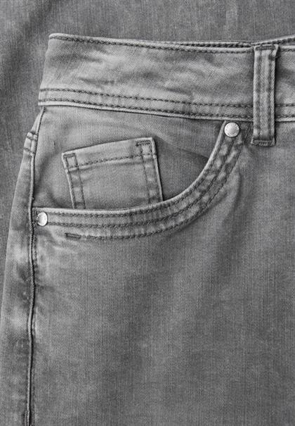 Wide Leg Jeans light grey random washed
