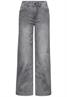 Wide Leg Jeans light grey random washed
