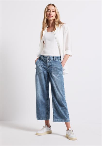 Wide Leg Jeans medium blue random