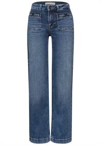 Wide Leg Jeans medium blue randomwash