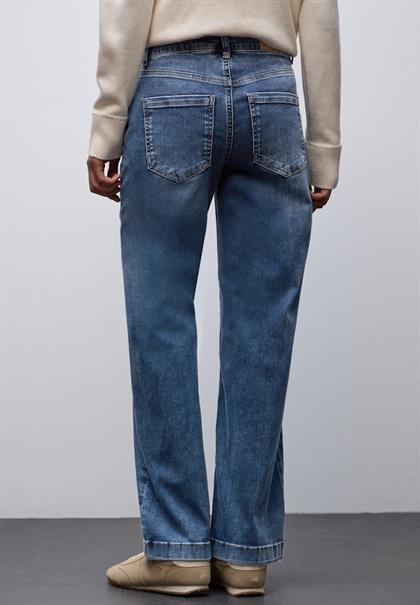 Wide Leg Jeans medium blue randomwash