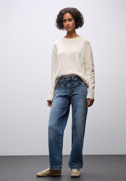 Wide Leg Jeans medium blue randomwash