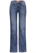 Wide Leg Jeans medium blue soft washed