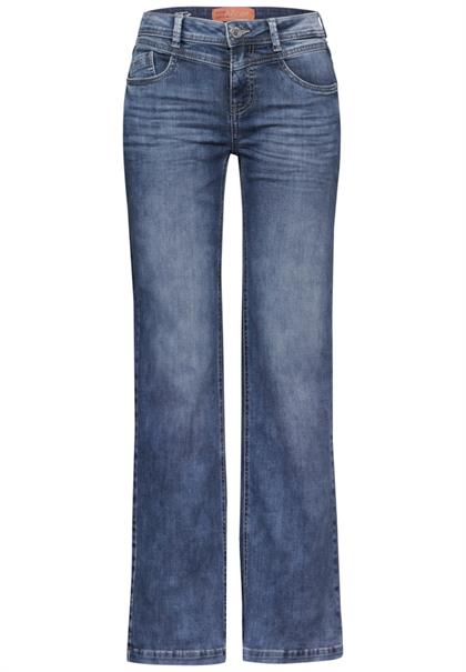 Wide Leg Jeans medium blue soft washed