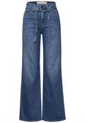 Wide Leg Jeans medium blue washed