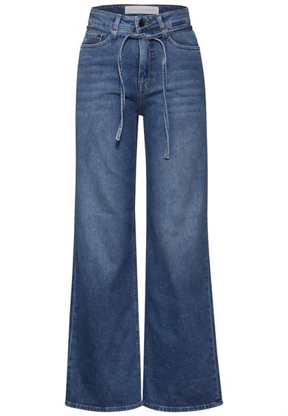 Wide Leg Jeans medium blue washed