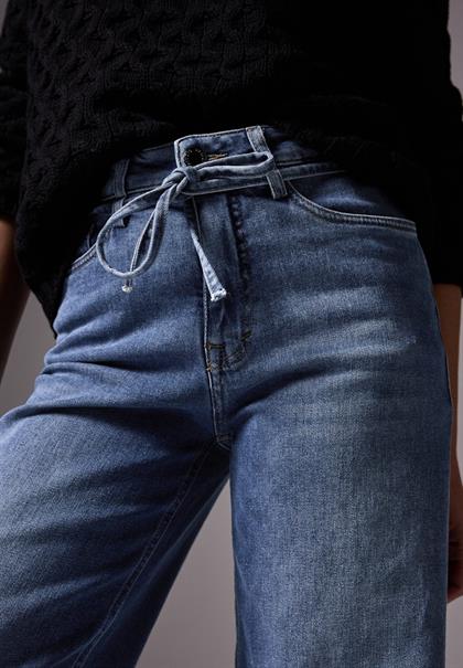 Wide Leg Jeans medium blue washed