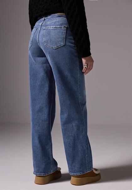Wide Leg Jeans medium blue washed