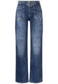 Wide Leg Jeans mid blue random wash