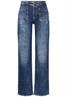 Wide Leg Jeans mid blue random wash