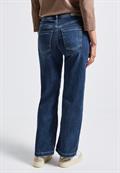 Wide Leg Jeans mid blue soft washed