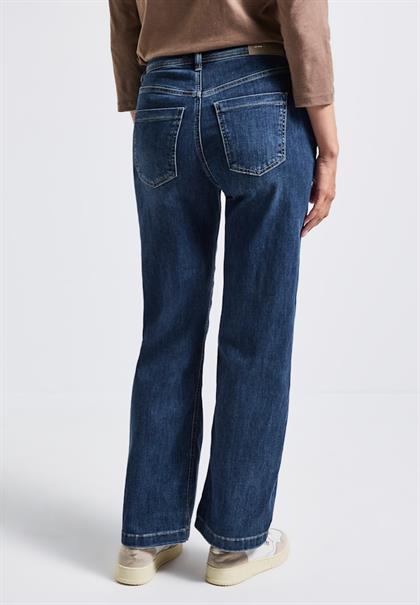 Wide Leg Jeans mid blue soft washed