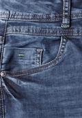Wide Leg Jeans mid blue used wash