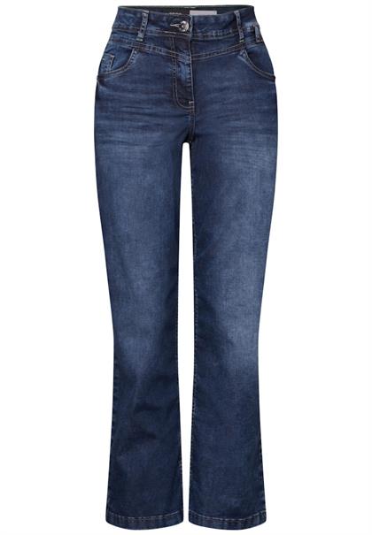 Wide Leg Jeans mid blue used wash