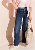 Wide Leg Jeans mid blue wash