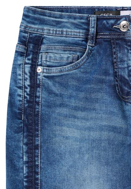 Wide Leg Jeans mid blue wash