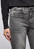Wide Leg Jeans mid grey washed