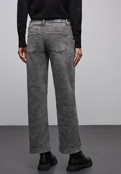 Wide Leg Jeans mid grey washed