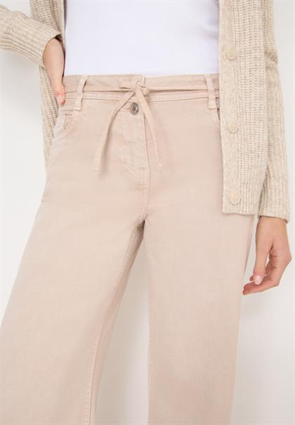 Wide Leg Jeans mit Flare eggshell white
