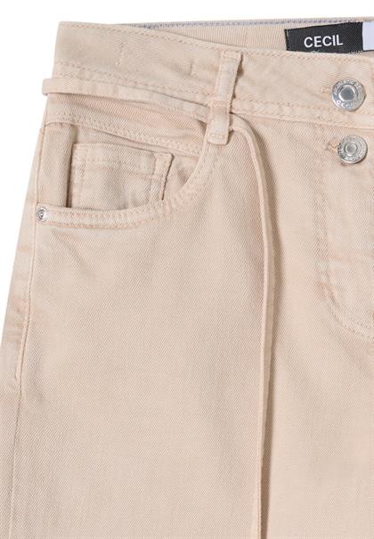 Wide Leg Jeans mit Flare eggshell white