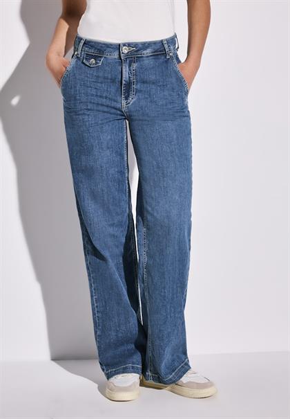 Wide Leg Jeans soft medium washed
