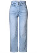 Wide Leg Jeans super bleach washed
