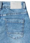Wide Leg Jeansshorts im Loose Fit light blue washed
