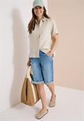 Wide Leg Jeansshorts im Loose Fit light blue washed