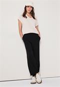 Wide Leg Jersey-Hose black