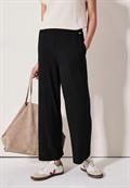 Wide Leg Jersey-Hose black