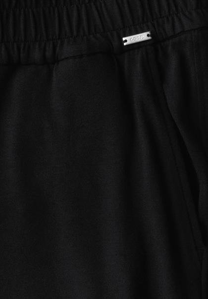 Wide Leg Jersey-Hose black