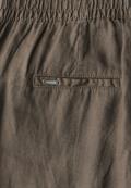 Wide Leg Leinenhose acron brown