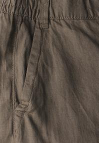 Wide Leg Leinenhose acron brown