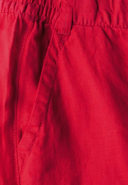 Wide Leg Leinenhose glory red