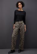 Wide Leg Leo Hose silk brown