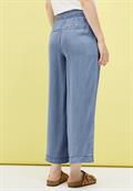 Wide Leg Lyocell-Hose light blue wash