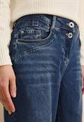 Wide Leg Lyocellmix Jeans mid blue used wash