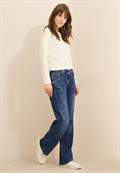 Wide Leg Lyocellmix Jeans mid blue used wash