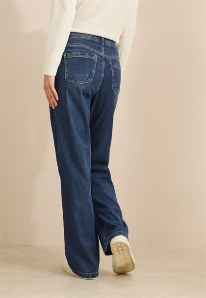 Wide Leg Lyocellmix Jeans mid blue used wash