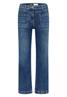 Wide Leg Patch Pocket Jeans mid blue used wash