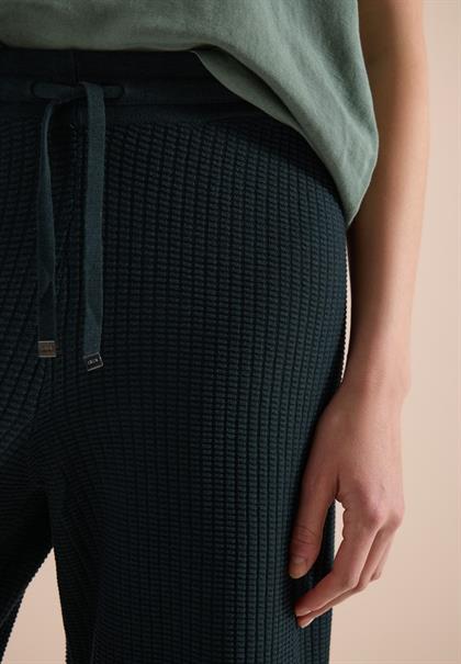 Wide Leg Strickhose im Loose Fit palm breeze green