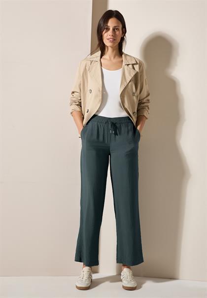 Wide Leg Strukturhose slate khaki