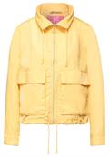 Windbreaker in Unifarbe light sunset yellow