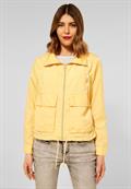 Windbreaker in Unifarbe light sunset yellow