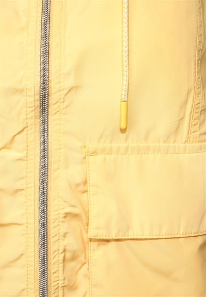 Windbreaker in Unifarbe light sunset yellow