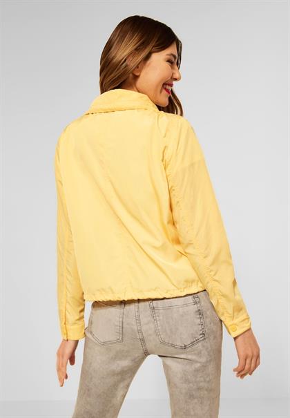 Windbreaker in Unifarbe light sunset yellow