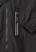 Windbreaker in Unifarbe limousine black